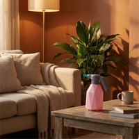 Prism Mist cherry blossom pink geometric electric mist sprayer - premium home plant care bottle