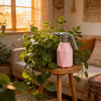  Prism Mist pink and blue geometric electric sprayers side view - modern home spray bottles